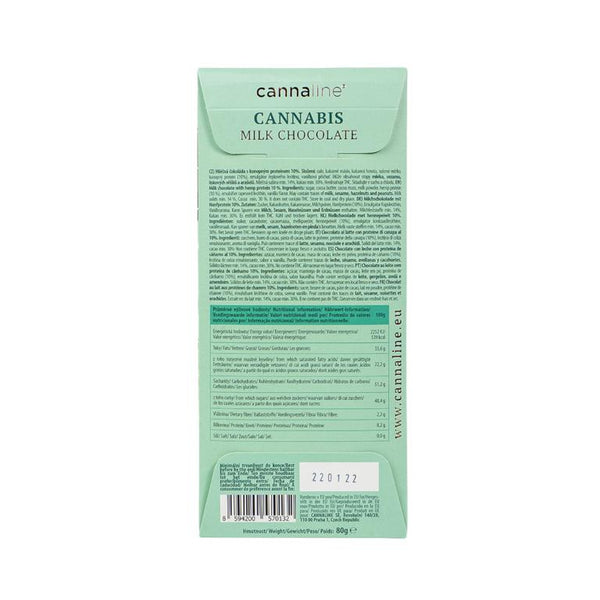 Premium Cannabis Milchschokolade 80g xccscss.